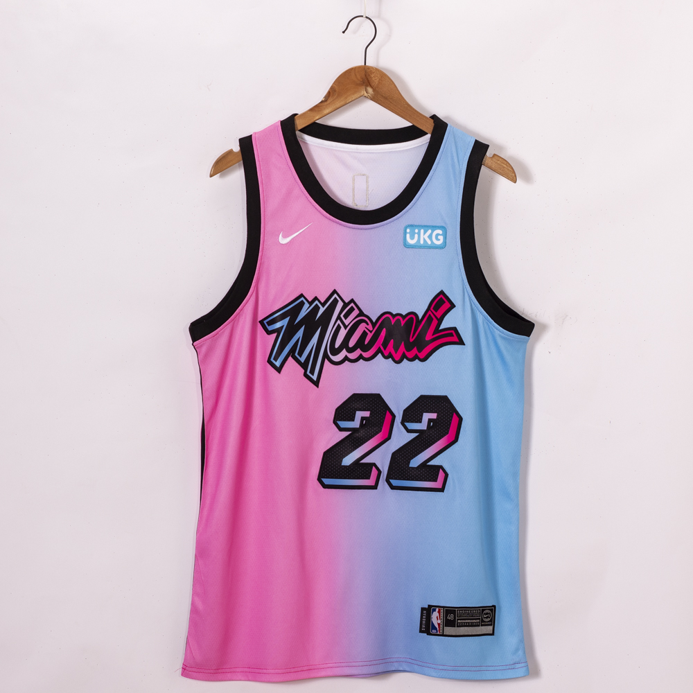Men Miami Heat #22 Butler pink fahion new Nike NBA limited Jerseys